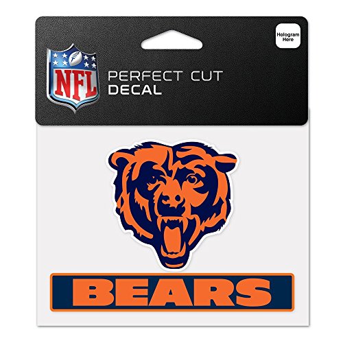 NFL Chicago Bears WCR47941014 Perfect Cut Farbaufkleber, 11,4 x 14,6 cm