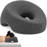 TYBYBB Massage Kopfstütze für Bett, Massagekissen Kopf Loch, Massage-Gesichtswiegenkissen aus Memorys-Schaum, Gesichtskissen mit Loch, Gesichtskissen für Massageliege, für Spa Salon Massagebett
