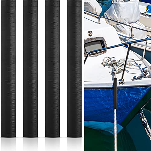8 Stück Dock-Leitungs-Scheuerschutz, 40,6 cm Länge, Scheuerschutz für Dockleitungen, abnehmbarer Scheuerschutz zur Beseitigung von Schnurquietschen, schwarz