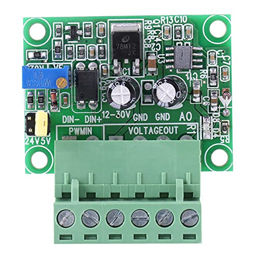 Pwm Voltage Converter, Iwv Mfv Konverter, Pwm-zu-Spannungs-Wandler 1-3 kHz 0-10 V Pwm-zu-Spannungs-Wandler-Modul Digitale Analogplatine für Industrie-Bedienfeld Plc Single-Chip