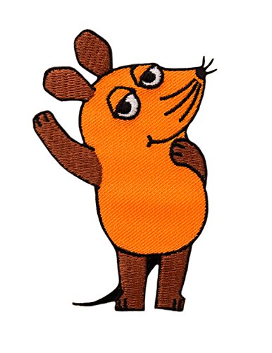 Mono-Quick GmbH Applikationen - Kids and Hits - aufbügelbar Sendung mit der Maus Maus ca. 6,0x9,5 cm farbig