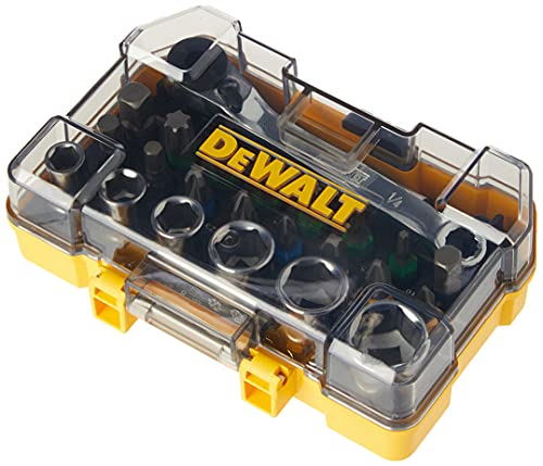 DEWALT Schrauber Bit- und Ratschen-Set (24-tlg., im robusten Case, TSTAK kompatibel) DT71516