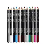 12 Farben Kajal Set - bunt wasserfest Kajalstifte für weiche Übergänge, Eye Pencil Liner Augen Make-up von „Linble“