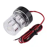 Keenso Marine Ankerlicht, 12V 360 ° Weißes LED-Ankerlicht Wasserdicht Boot LED Navigationslicht Toplicht für alle Boot unter 12m