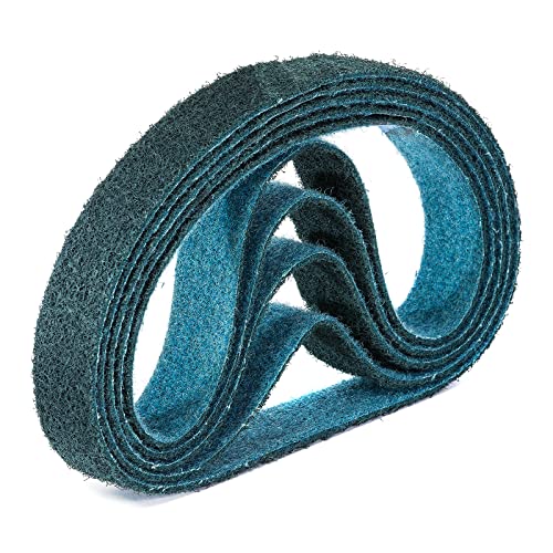 Score Abrasives Pro Line Vlies-Schleifband/Vliesband | 40 x 760 mm | 5 Stück | Körnung: very fine/sehr fein/blau (P320 - P360)
