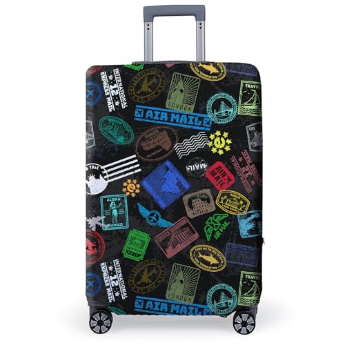 MHJY Kofferhülle 18 bis 32 Zoll Koffer Schutzhülle Elastisch Kofferschutz Hüllen Luggage Cover aus Polyester Kofferschutzhülle Reisen Gepäckabdeckung Waschbare Kofferabdeckung