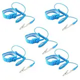 Hailege 5pcs Anti Static Wrist Strap ESD mit Clip Discharge Erdung Verhindern Sie statischen Schock