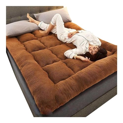 LUIVZD Japanese Floor Mattress Futon Mattress - Tatami Mat, Roll Up Mattress, Ultra Soft Fluffy Foldable Bed Mattress (Color : A, Size : Full)