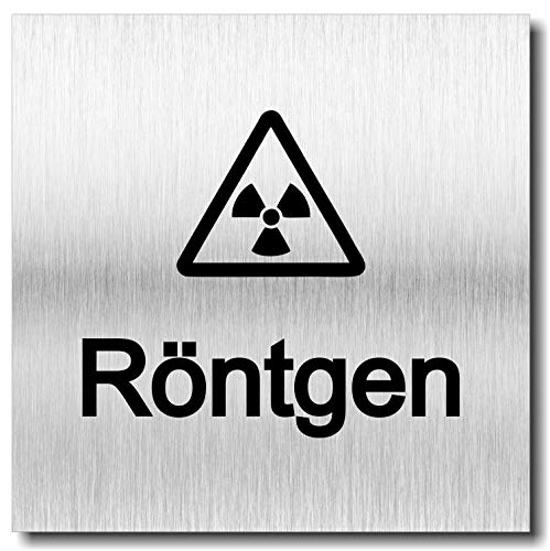 Türschild Röntgen UV Druck 12 x 12cm - 3mm Aluverbund - Made in Germany - Art.Nr. 2048
