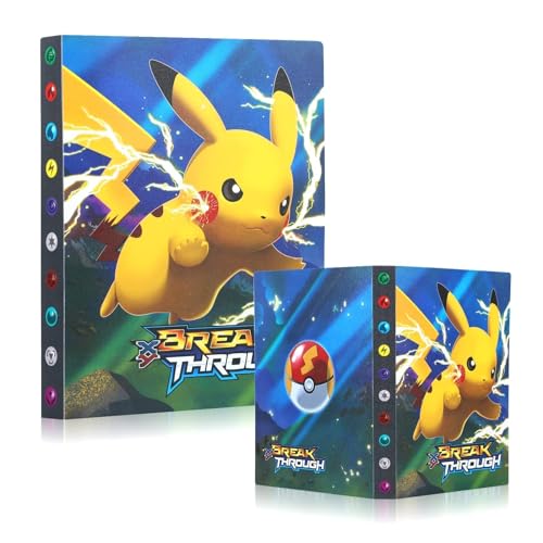 Sammelalbum für Pokemon, Sammelkarten Album, Karten Album mit 30 Seiten, 240 Karten Kapazität