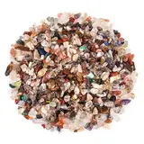 400g Kristalle Chakra Chips Set, 5~15mm Trommelsteine, Mini Edelsteine Kann für Vasen, Dekorative Ornamente Verwendet Werden