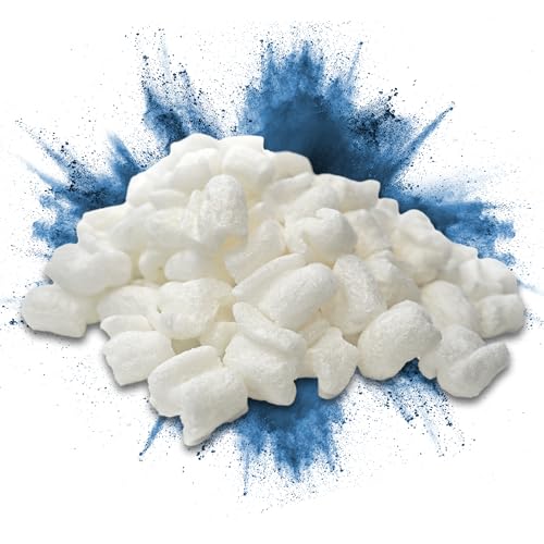 Verpackungschips 50 Liter | BIO Füllmaterial aus Pflanzenstärke | Polsterchips 100% biologisch abbaubar | wasserlösliche Füllchips