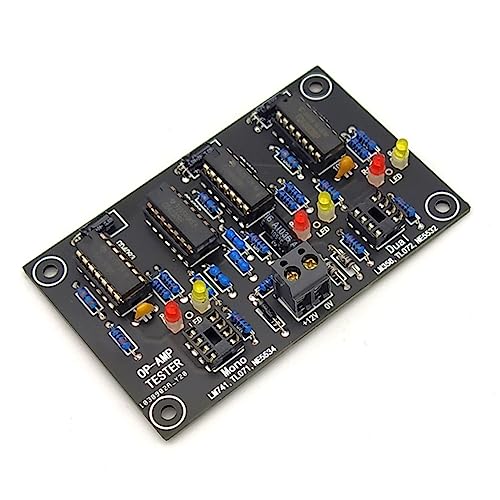 Comphic Op-Verstärker-Testkarte einfach/doppeltes Op-Verstärker-Testmodul für Einzel-, Doppel- OPAMP TL071 TL072 TL081 TL082