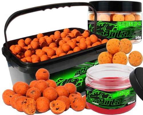 Angel-Berger Magic Baits Session Set Boilies Pop Ups Dip Karpfenköder Boilieset (Tutti Frutti, 20mm)