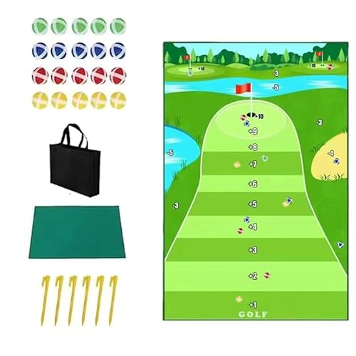 Golf Chapping Game Golf Hitting Mat Golf Mats Practice Outdoor Indoor Games for Adults and Family Play Equipment Stick Golf Training Mat Backyard Games Toys Gifts