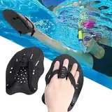 Handpaddel zum Schwimmen, 1 Paar Schwimmpaddel, Schwimmtraining Handpaddel mit Verstellbaren Riemen Schwimmtrainingshilfe für Erwachsene Kinder Einheitsgröße