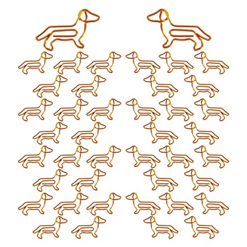 50 Stück Büroklammern Tier-Büroklammern aus Metall Kreative BüRoklammer für Lesezeichen,Zuhause,Büro,Schule,Geschenke für Hundeliebhaber