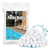 Fox·Bunny Filterbälle Pool 700g,Filterballs für Sandfilteranlagen, Kann 25 kg Filtersand Ersetzen für Pool, Schwimmbad, Filterpumpe, Aquarium (Inkl. gratis Wäschenetz)