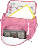 Orzly Travel Bag für alle Nintendo DS Konsole Modell Versionen mit Faltbarer Bildschirm (Original DS / 3DS / DS Lite / 3DS XL / DSi / New 3DS / New 3DS XL / 2DS XL / etc.) - Tasche enthält: Schultergurt + Tragegriff + Gürtelschlaufe + Fächer für Zubehör (