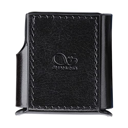 SHANLING M0s Lederhülle, SHANLING M0 Pro Tragbarer Musik-Player, spezielle Schutzhülle, PU-Ledermaterial, Anti-Kollision und Anti-Fall, Korrosionsbeständigkeit (Black)