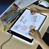 XIAOSTAR Led Licht Pad A4, Leuchttisch einstellbare leuchtkasten Copy Board Leuchtkasten, mit Type-C Ladekabel für Diamond Painting Skizzieren Animation (A4)