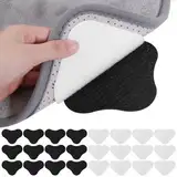 Fentar 12 Paar Teppich Klebepads, Waschbare Teppich Antirutsch Pads, Klettverschluss Teppich Antirutschunterlage, Antirutsch Teppich, Teppichstopper, Starke Klebrige Antirutschmatte für Teppich