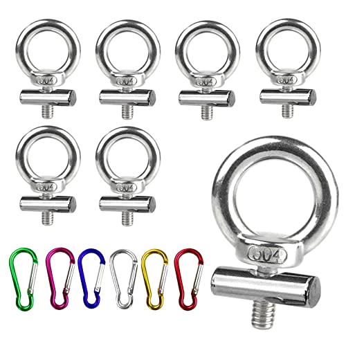CVOZO 6 Stück Vorzelt Stopper Edelstahl, Kederstopper, Markisenhaken Camping Blockierungskit Kederschiene Zubehör für Kederschiene für Wohnwagen, Wohnmobil, Campervan, Boot (6 PCS)