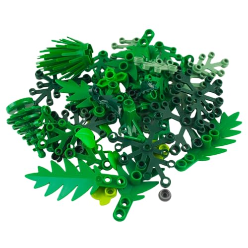 Lego® 50x Pflanzen & Blätter – Sattes Grün für Deine Lego® Welt! Perfekt für Gärten, Wälder & Dschungel