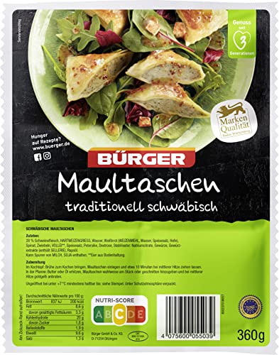 Bürger Maultaschen traditionell schwäbisch, 360 g (gekühlt)