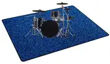 ZXHH Drum Teppich Schlagzeug Teppich Schallschutz Teppich Schallschutzmatte rutschfeste Trommel Teppiche Quadratische Schallschutzdecke Für Bass Drum Snare,Schlagzeugteppich Mit Klettverschluss