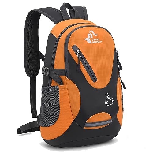 Bseash Kleine Größe 20L leichte wasserdichte Rucksack, Outdoor Sport Travel Daypack für Radfahren Wandern Reiten Radfahren Reisen (Orange)