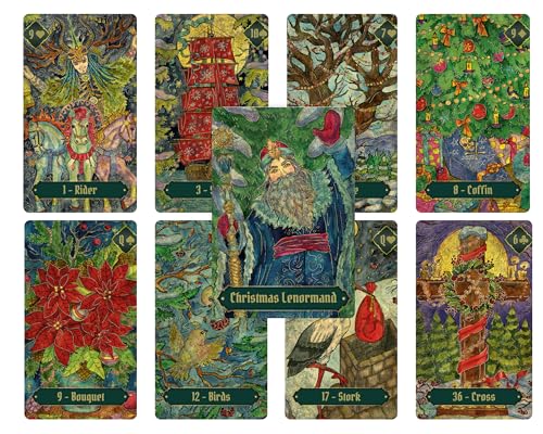 Weihnachten Lenormand Karten Deck Weihnachten Wahrsagerkarten 36 Lenormand