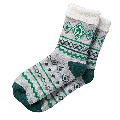 FVLFIL SV Werder Bremen Kuschelsocke Socke Socken grau u. grün Raute, 20-19405