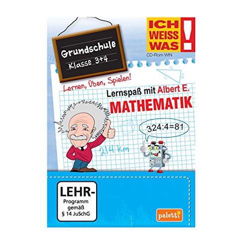 Ich weiss was! Lernspaß mit Albert E.: Mathematik - Grundschule 3 + 4 CD ROM