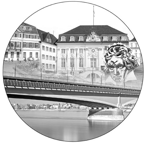 Pro-Art Glasbild Bonn, rund 30 cm