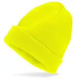 WIDMANN MILANO PARTY FASHION - Neon Mütze, dehnbare Beanie, Wintermütze, 80er Jahre, Strickmütze, Kostüm, Alltag