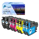 GoToners LC421XL LC-421XLVAL Patronen Kompatible für LC421 LC-421XL Multipack Druckerpatronen für DCP-J1050DW DCP-J1140DW MFC-J1010DW (8er-Pack)