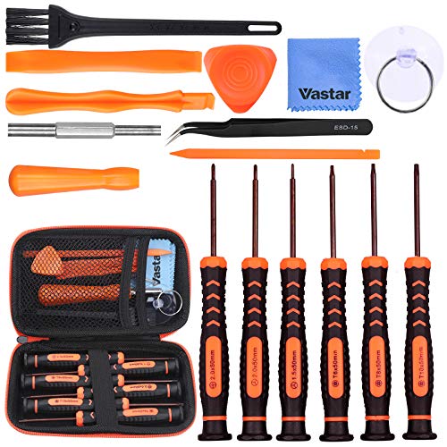 Vastar Schraubendreher für Nintendo Werkzeug Set 16 Stück für Nintendo New 3DS und Wii/NES/SNES/NDS/NDSL/XL 2DS/ GBA/Gamecube Reparatur Werkzeuge Set (Aus S2 Stahl)