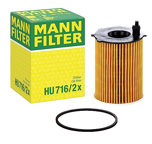 Original MANN-FILTER Ölfilter HU 716/2 X – Ölfilter Satz mit Dichtung / Dichtungssatz – Für PKW, Black