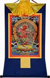 Scroll-Wandbild, chinesische Kunst-Rollenmalerei, Buddha-Zen-Wandbehang, Scroll-Wandbild, tibetischer Buddhismus-Thangka-Kunst, Kurukulla, Mutter Buddha, for buddhistische Altar-Zen-Meditation (Farbe: