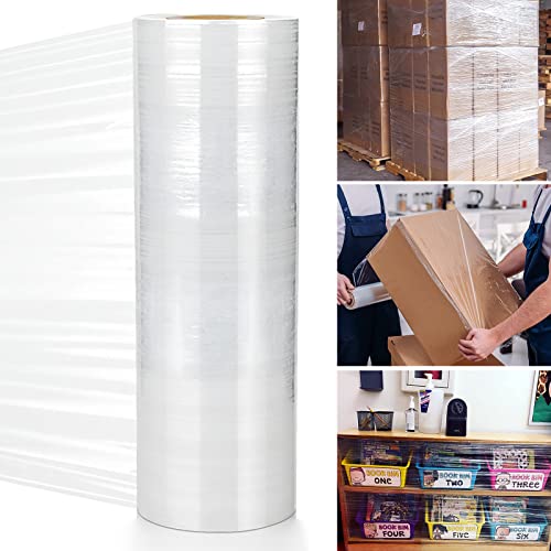 Verpackungsfolie, Verpackungsfolie Rolle, Verpackungsfolie Transparent 20 cm breit, Verpackungsfolie für Möbel, Transparent Strechfolienrolle für Möbel, Umzug, Paletten, Transport
