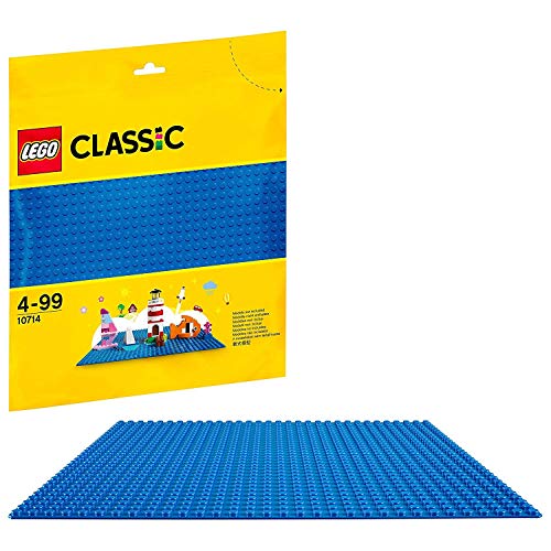 LEGO 10714 Classic Blaue Bauplatte, 25 cm x 25 cm, Lernspielzeug, kreatives Spielen