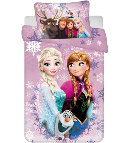 Disney Frozen Baby Bettwäsche Eiskönigin Anna ELSA Kopfkissen Bettdecke 100 x135 cm