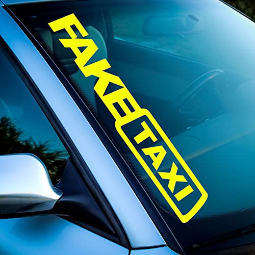 Fake Taxi Aufkleber Frontscheibe Sticker Taxi Tuning-Aufkleber, Auto-Sticker