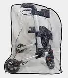 Fabacare Rollator Schutzhülle, Rollator Überzug, Gehilfe Abdeckung, Schutzhaube, Schutzfolie, Regenschutzhülle für Rollatoren, wetterfest Überdachung, Abdeckplane, Rollator Wetterschutz, Schutz Folie