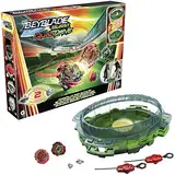 Hasbro Beyblade Burst QuadDrive Interstellar Drop Battle Set − Beystadium-Arena, 2 Kreisel und 2 Starter, ab 8 Jahren, Mehrfarbig