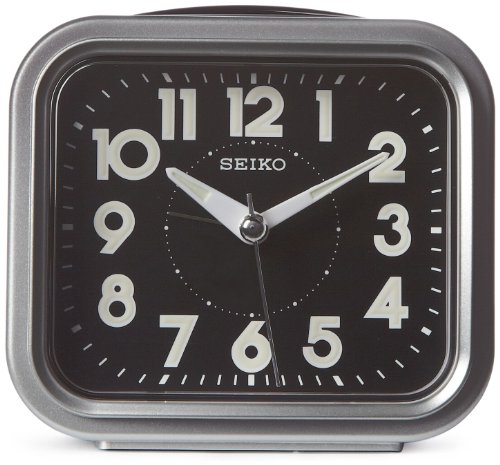 Seiko Nori Schlafzimmer-Wecker, Schwarz