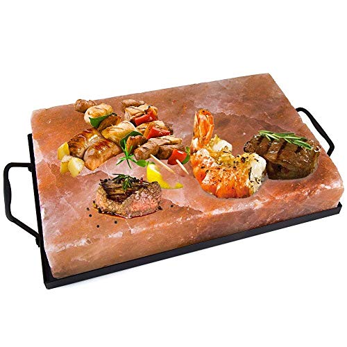 MISTERMOBY HIMALAYA SALZPLATTE GRILLSALZSTEIN 30X20 CM IDEAL FÜR GRILL FLEISCH FISCH EIER