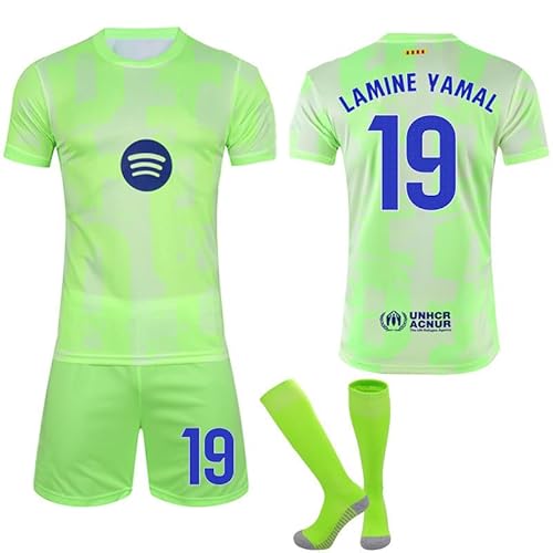 New AD Home/Away Barcelona Trikot #9 Lewandowski #19 Lamine Yamal Trikot Kinder Classic Red Blue Color Green Black 24/25 Football Jerseys Kids Boys Soccer Sport T Shirt Shorts Socks Tracksuit
