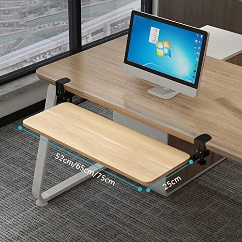 Anklemmbare Tastaturablage für das Home Office. Verstellbare, ausziehbare Tastatur- und Maushalterung. Untertisch-Extender. Platzsparendes Design. Robustes schwarzes Finish.